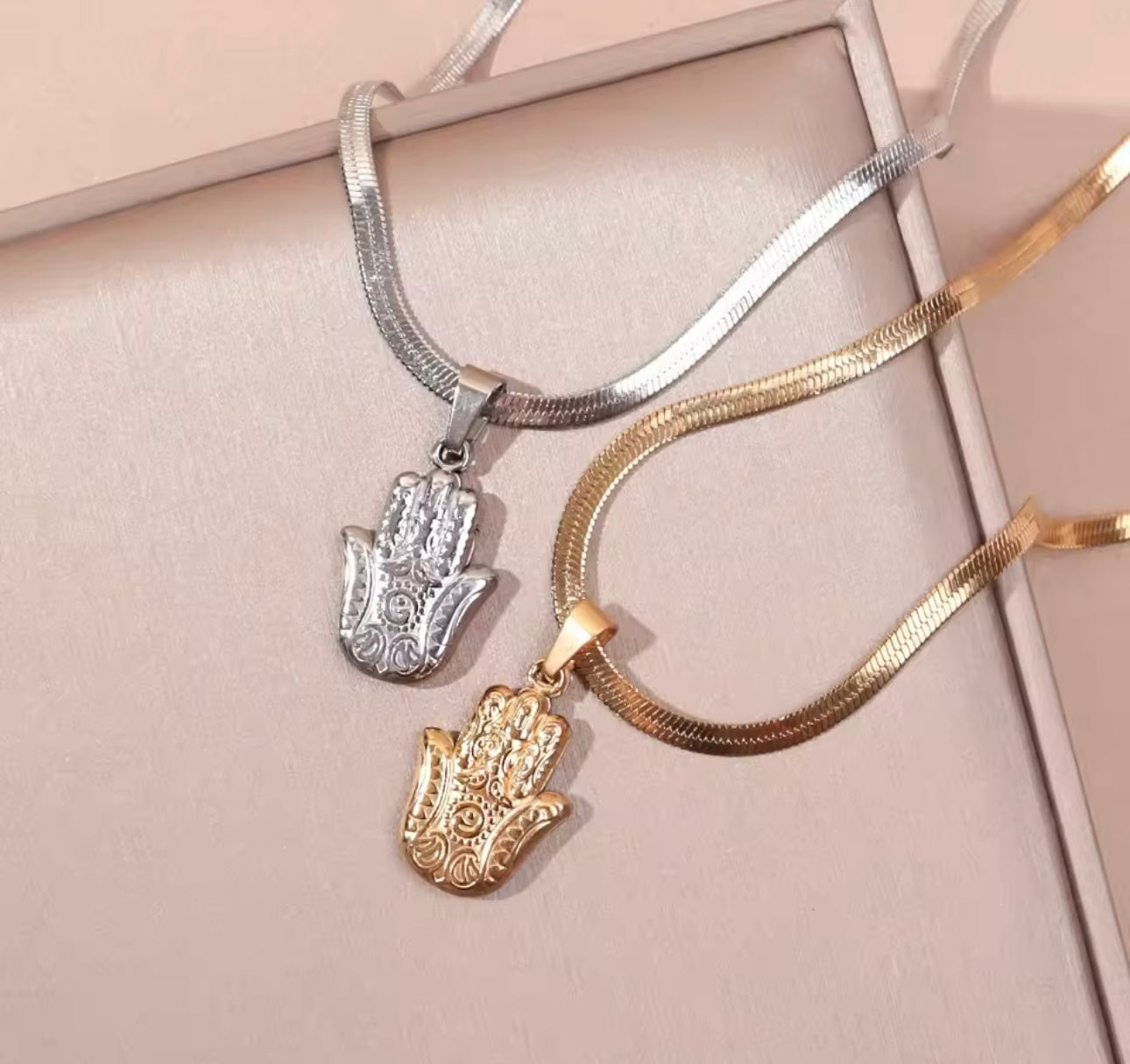 Golden Hand of Fatima 🪬 Necklace