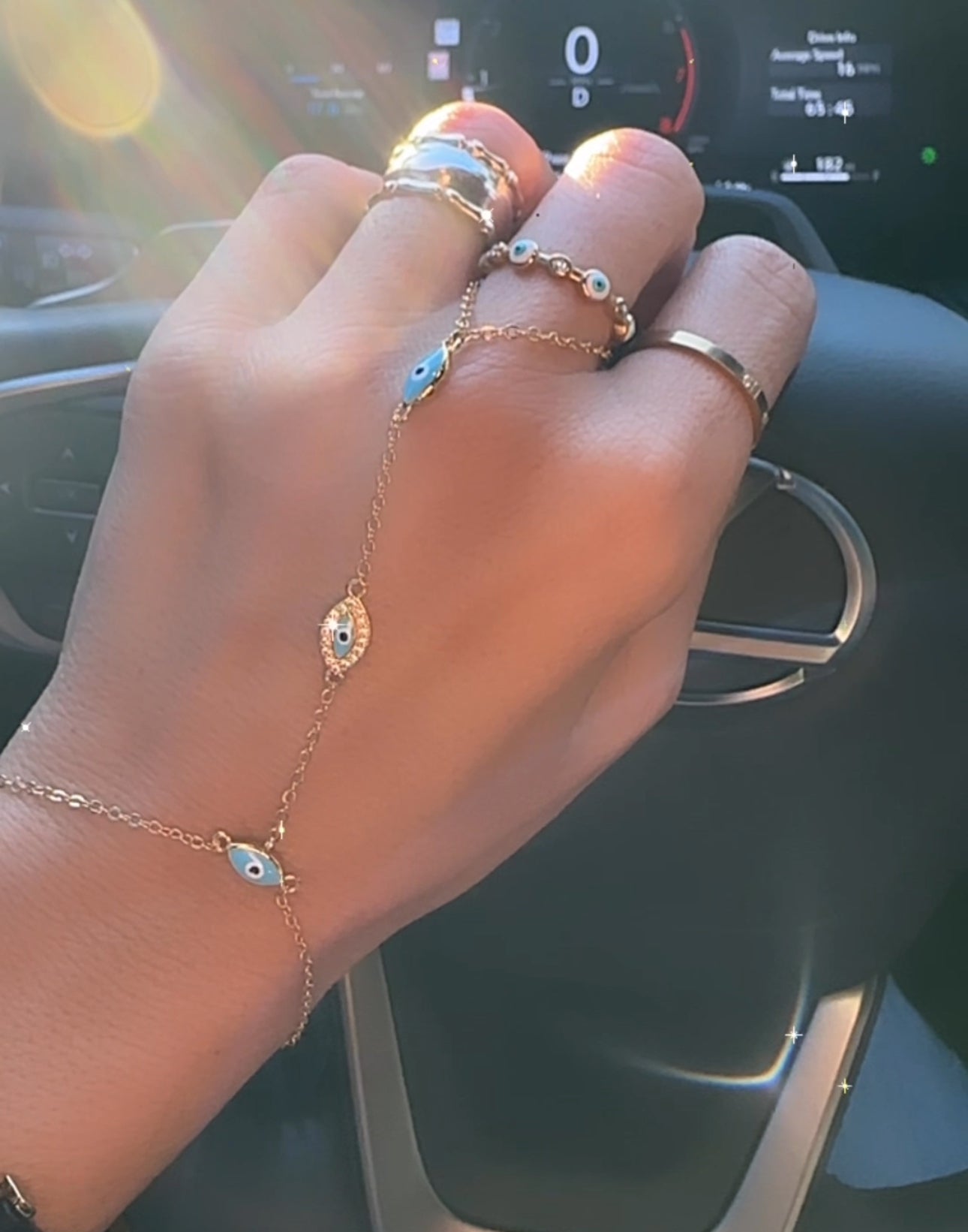 Divine Eye Triple Hand Chain