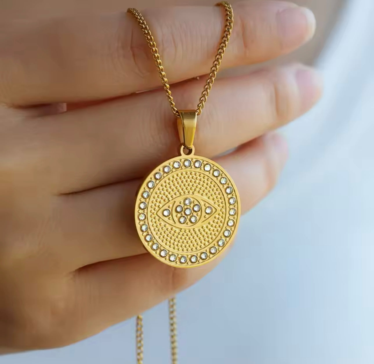 Evil Eye 🧿 Round Medallion