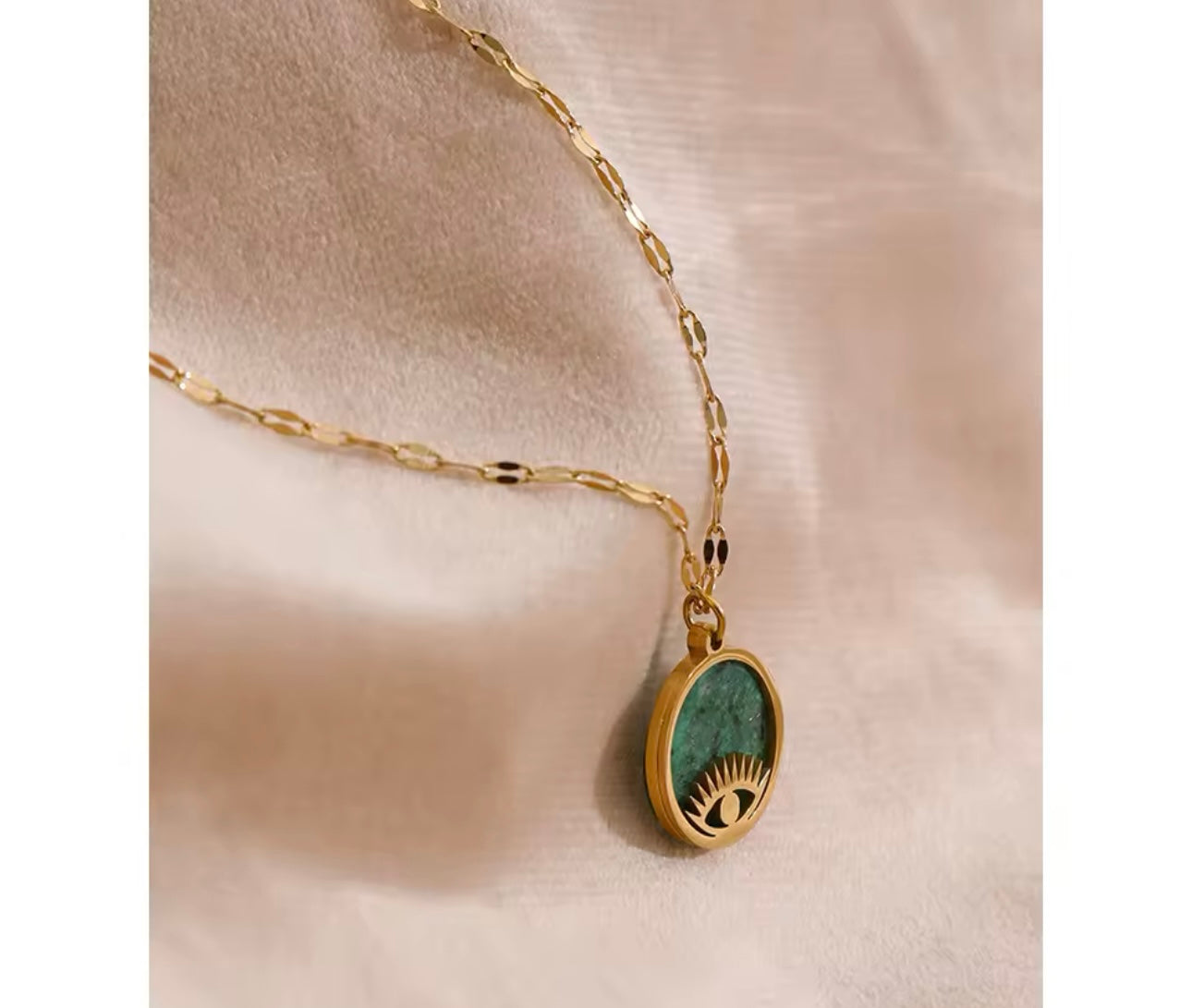 Grounded Spirit Green Hematite Necklace