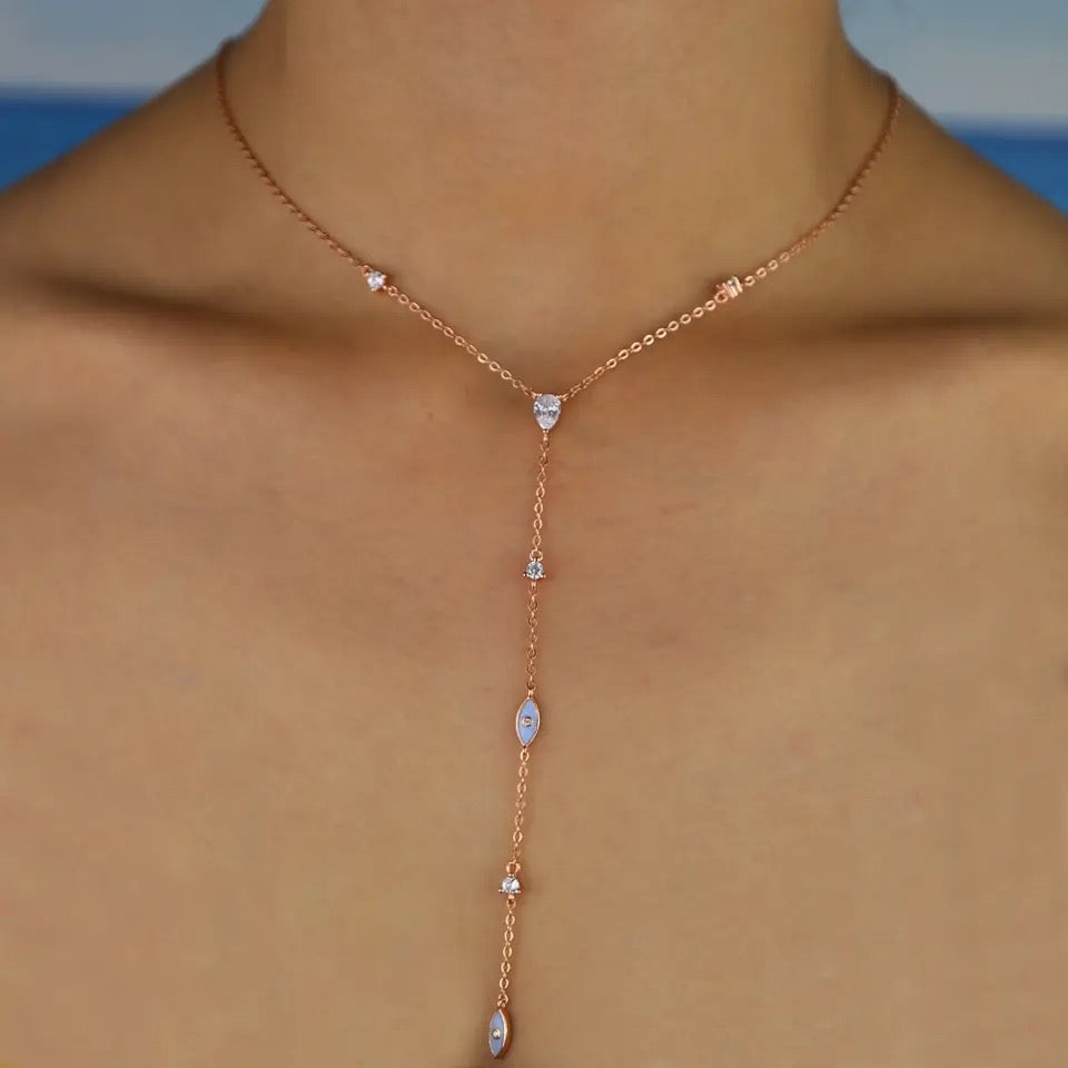 Evil Eye Drip Necklace