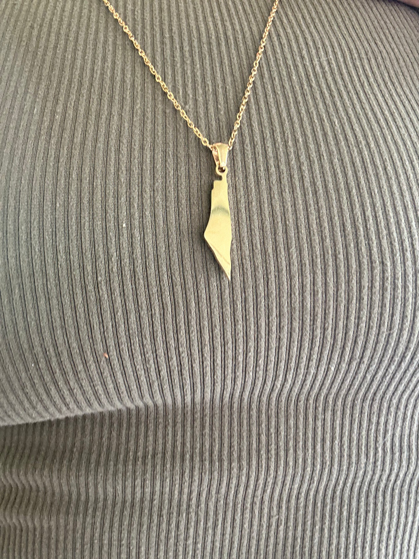 Am Israel Chai Solid Necklace