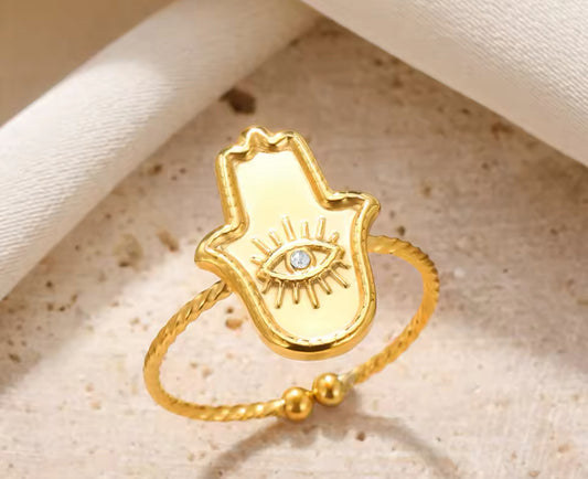 Divine Hamsa Ring